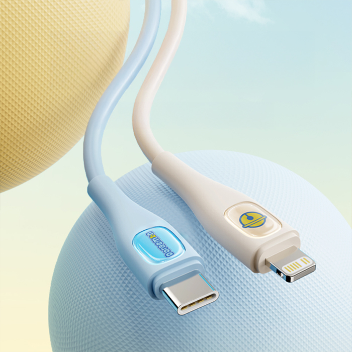 Rock - Doraemon C To L 27W Fast Charging Data Cable 1.2m - White 1 doraemon c to l 27w fast charging data cable 1.2m white 43